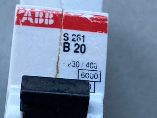 2x ABB S201-B20 Leitungsschutzschalter 1-polig 20A Sicherung 6kA – Gebraucht1