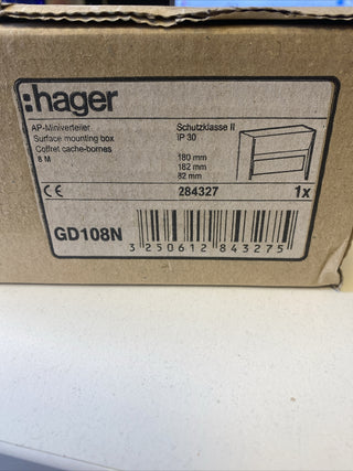 Hager GD108N Miniverteiler gamma 8Modul IP30 1xPE 1xN Neu0