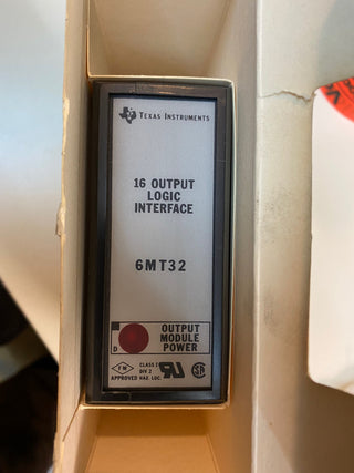TEXAS INSTRUMENTS 6MT32 16-Punkt Logik-Ausgangsmodul SPS Steuerung0