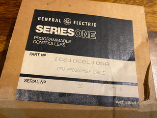 GE Fanuc Series One IC610CBL 100A CPU Programmer cable0