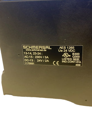 Schmersal Sicherheitsrelais / 24V DC / AES 1265 (Artikelnr. 101170051) #Geprüft3