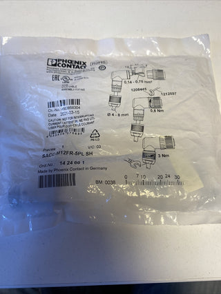 M12 Steckverbinder, geschirmt PHOENIX 1424661 - SACC-M12FR-5PL SH1