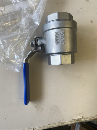 Edelstahl Kugelhahn 2 Zoll V4A 316 Damstahl Absperrhahn Ventil 1000 WOG Neu5