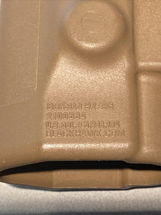 BLACKHAWK CQC 2100534 BERETTA 92 / 96 Halfter Rechtshänder Coyote Braun USMC REA
