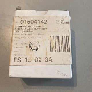 Siemens 3RT1025-1BB40 SIRIUS Leistungsschütz 7,5kW / 24V DC – Neu