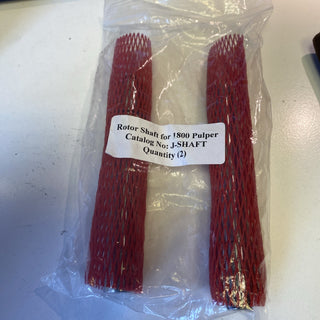 2x ROTOR SHAFT for FORMAX 1800 Labor-Pulper J-SHAFT2