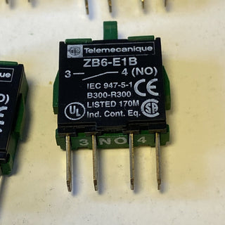20X SCHNEIDER ELECTRIC ZB6E1B. CONTACT BLOCK, 1NO, 6A, QUICK CONNECT5
