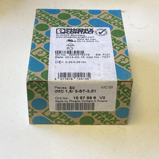 50x Phoenix Contact IMC 1,5/ 3-ST-3,81 (1857896) Leiterplattenstecker NEU OVP
