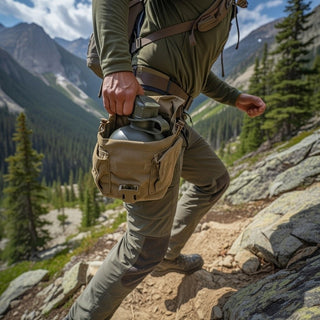 USMC MOLLE 1-LITER-KANTINENBEUTEL, mit Wasser Flasche  (COYOTE BROWN)0