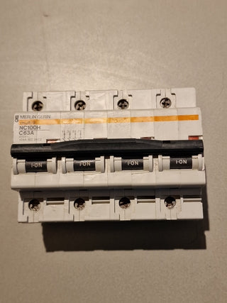 Merlin Gerin 27285 NC100H C63 Leitungsschutzschalter 4-polig 63A Sicherung TOP0