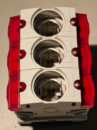 1x ABB ISS63/3 D02-Sicherungssockel REO-S 63A 3-polig 400V #9 gebraucht0