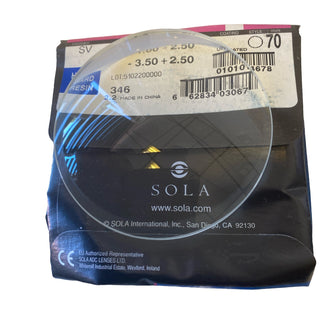 53x Sola Einstärkengläser Hard Resin Rohgläser Brillengläser -1.00 bis -3.50 Neu5