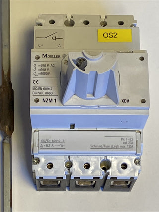 Eaton Moeller NZM1 XDV 125A Leistungsschalter Kompaktleistungsschalter–Gebraucht2