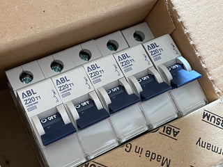  5x ABL Sursum Z20T1 Leitungsschutzschalter, Sicherungsautomat 230/400V1