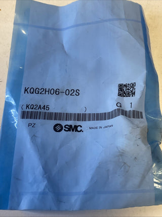 SMC KQG2H06-02S Gerade Steckverschraubung 6mm - R 1/4" Edelstahl SUS316 NEU1