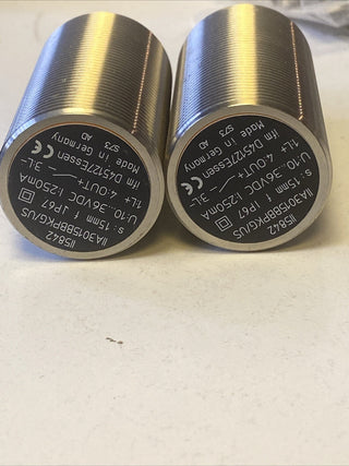 2x ifm electronic Sensor II5842 induktiv M30x1,5 M12 Stecker NEU ohne OVP5