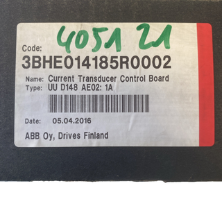 ABB 3BHE014185R0002 / UUD148 A02 Interface Control Board