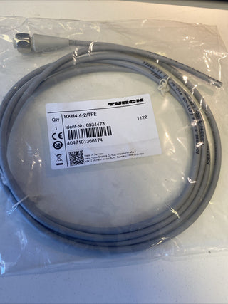Turck Anschlussleitung RKH4.4-2/TFE Sensor-Aktor-Kabel 6934473 Anschlussleitung1