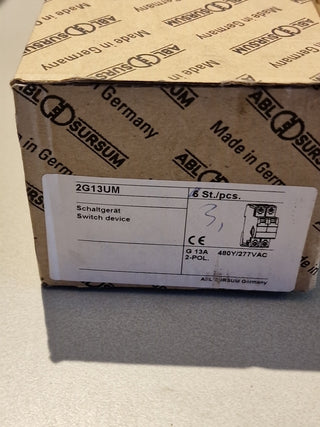 ABL Sursum 2G13UM Leitungsschutzschalter 13A 480Y/277VAC neu6