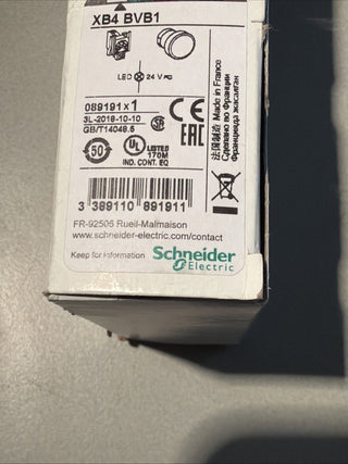 Schneider Electric XB4BVB1 Meldeleuchte Weiß 24 V/DC, 24 V/AC0