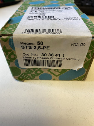 50x Phoenix Contact STS 2,5-PE 3036411 Schutzleiterklemme2