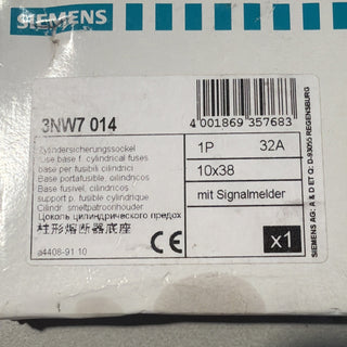 Siemens SENTRON 3NW7014 Zylindersicherungshalter 10x38mm 1-polig mit LED NEU0