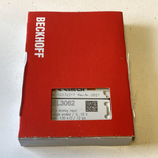 Beckhoff EL3062 EtherCAT-Klemme 2-Kanal-Analog-Eingang 0-10V 12 Bit –1