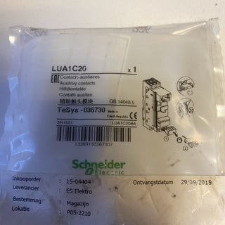 Schneider Electric LUA1C20 Zusätzlicher Kontaktblock LUA 1S+1S1