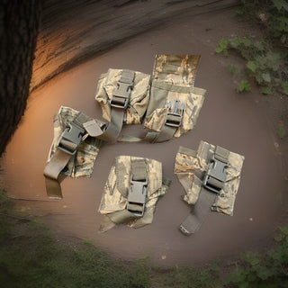 3x US ARMY Flyye Armee Taktischen Einzelne Aufsplitterung Grenade Pouch Molle1
