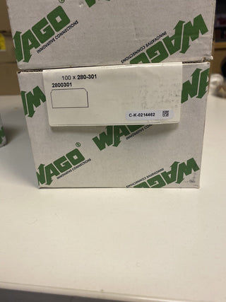 100x WAGO 280-301 End- und Zwischenplatte 2.5 mm Dick Grau Reihenklemme neu0