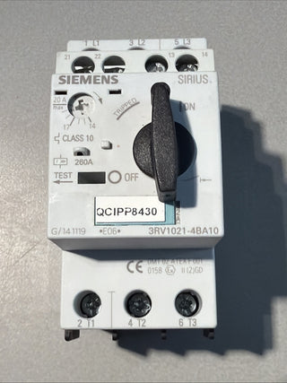 1x Siemens 3RV1021-4BA10 Motorschutzschalter Leistungsschalter S0 20A gebraucht0