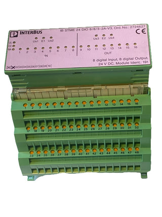 PHOENIX CONTACT INTERBUS IB STME 24 DIO 8/8/3-2A-V3 Ord.No.: 2724627 SPS Modul0