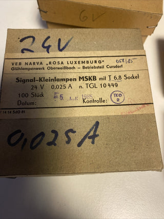 Konvolut 1100x NARVA Glühlampen DDR – 80er Jahre – NOS – Sammlungsauflösung16