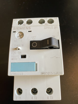 Siemens 3RV1011-1JA10 Motorschutzschalter 2,5–4A S00 gebraucht0