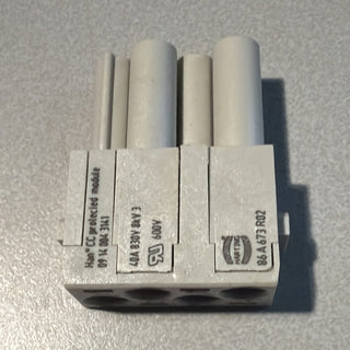 16x Harting Han E 09140043141 Buchseneinsatz 4-polig axial Schraub – o.OVP4