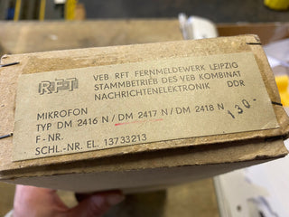 Retromikrofon RFT DDR Neu 1984 TYP DM2416N/DM2417N3