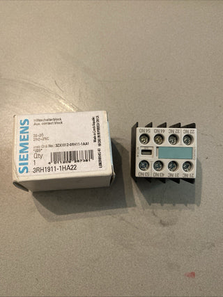 Siemens SIRIUS Hilfsschalterblock 3RH1911-1HA22 | 2 NO + 2 NC | NEU/OVP