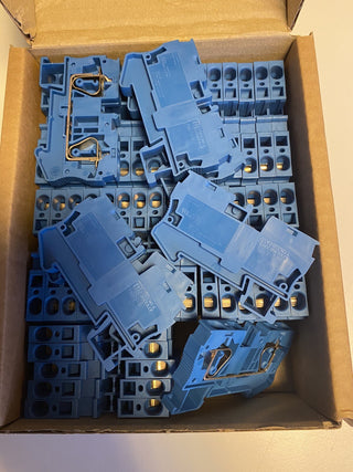 49x Phoenix Contact ST 6 BU Durchgangsreihenklemme 3031500 Zugfeder Blau Neu0