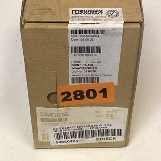 Phoenix Contact QUINT POWER Netzteil 24V 2.5A | Artikelnr. 2938578 | NEU & OVP1