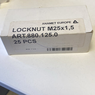 ANAMET EUROPE 880.125.0 LOCKNUT M25 BRASS (25 PCS) New1
