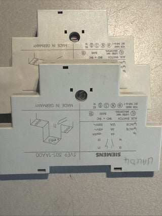2x Siemens 3VE9301-1AA00 Hilfskontaktblock Hilfsstromschalter geb4