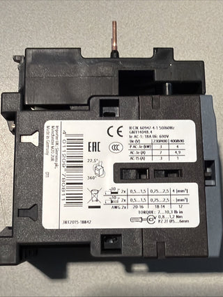 Siemens SIRIUS 3RT2015-1BB42 Leistungsschütz1