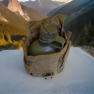USMC MOLLE 1-LITER-KANTINENBEUTEL, mit Wasser Flasche  (COYOTE BROWN)7