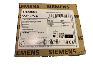 Siemens 5SY5225-6 Leitungsschutzschalter B25 2-polig 10kA (NEU & OVP)3