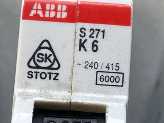 5x ABB S271 K6 Leitungsschutzschalter Sicherungsautomat S 271 K 6 – Gebraucht3