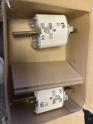 ETI NH3 Sicherung gG 630A 500V 2St NH Sicherungseinsatz neu o. OVP2