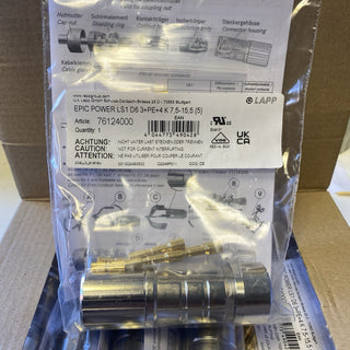 5x LAPP EPIC POWER LS1 D6 Kabelstecker 8-polig 76124000 Rundsteckverbinder NEU