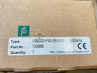 Pepperl+Fuchs Ultraschall-Sensor UB2000-F42-E6-V15 (Neu & OVP)0