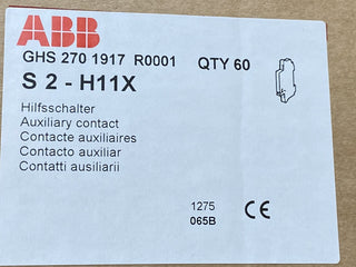 5x ABB S2-H 11X S2H11X GH S270 1917 R0001 Hilfsschalter 1 S + 1 Ö0