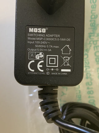 Original Moso MSP-C3000IC5.0-18W-DE Netzteil – 5V 3A – NEU4